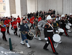 Bands at the 11 November ceremony.