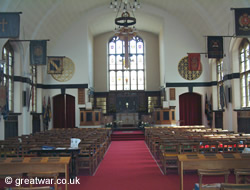 Interior of St. George's Memorial Church in Ypres.